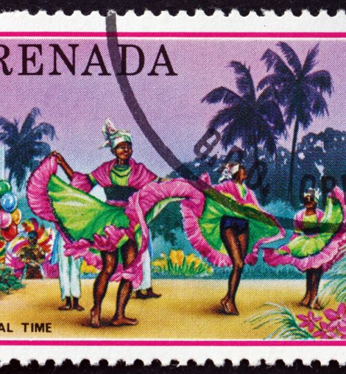 Grenada,-,Circa,1976:,A,Stamp,Printed,In,Grenada,Shows